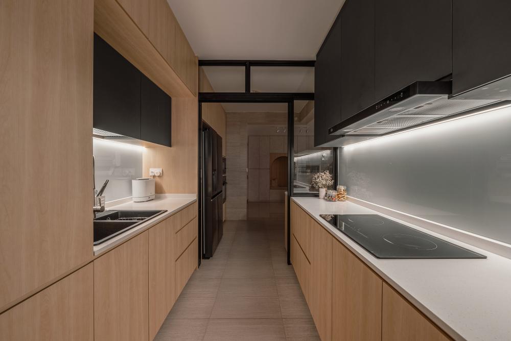 Scandinavian Kitchen with Kitchen Accessories and Kitchen Tap