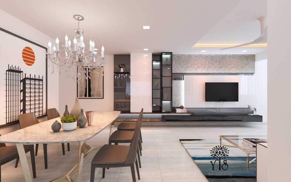 Modern Living Room with TV Console and Feature Wall