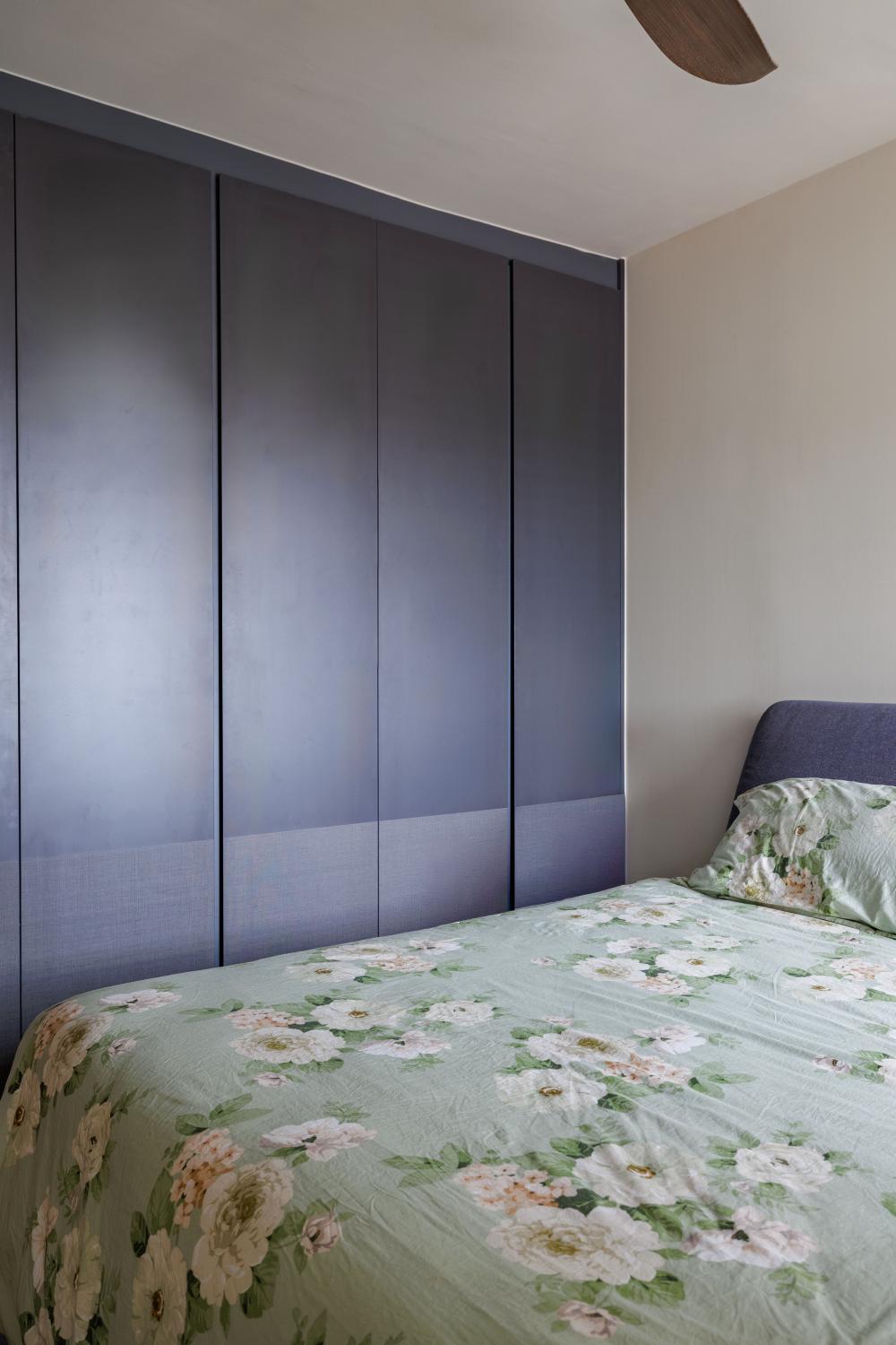 Asian Bedroom with Wardrobe and Closet