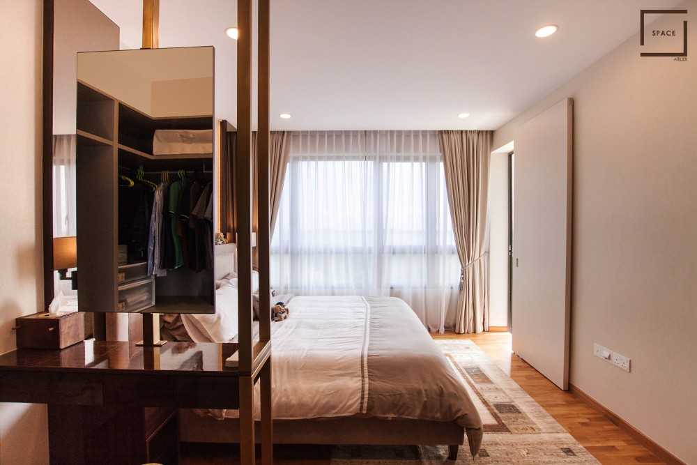 Asian Bedroom with Wardrobe and Sliding Wardrobe
