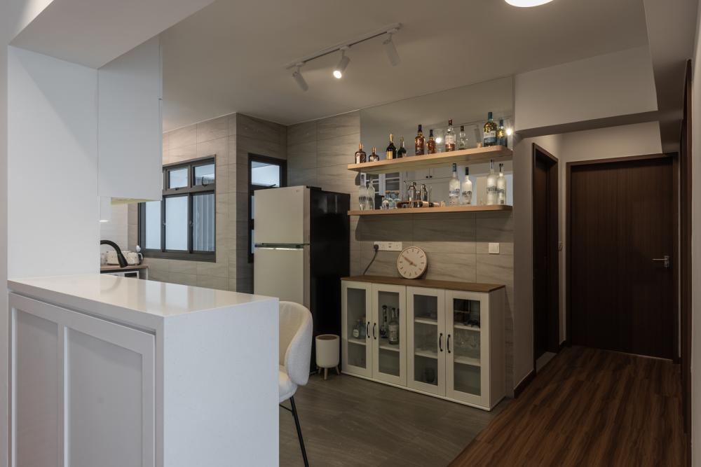 Country Kitchen with Kitchen Island and Open Kitchen