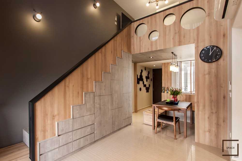 Scandinavian Living Room with TV Console and TV