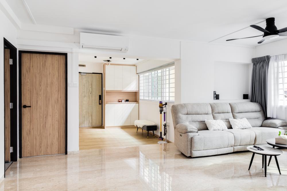 Minimalist Living Room with Sofa and Lighting