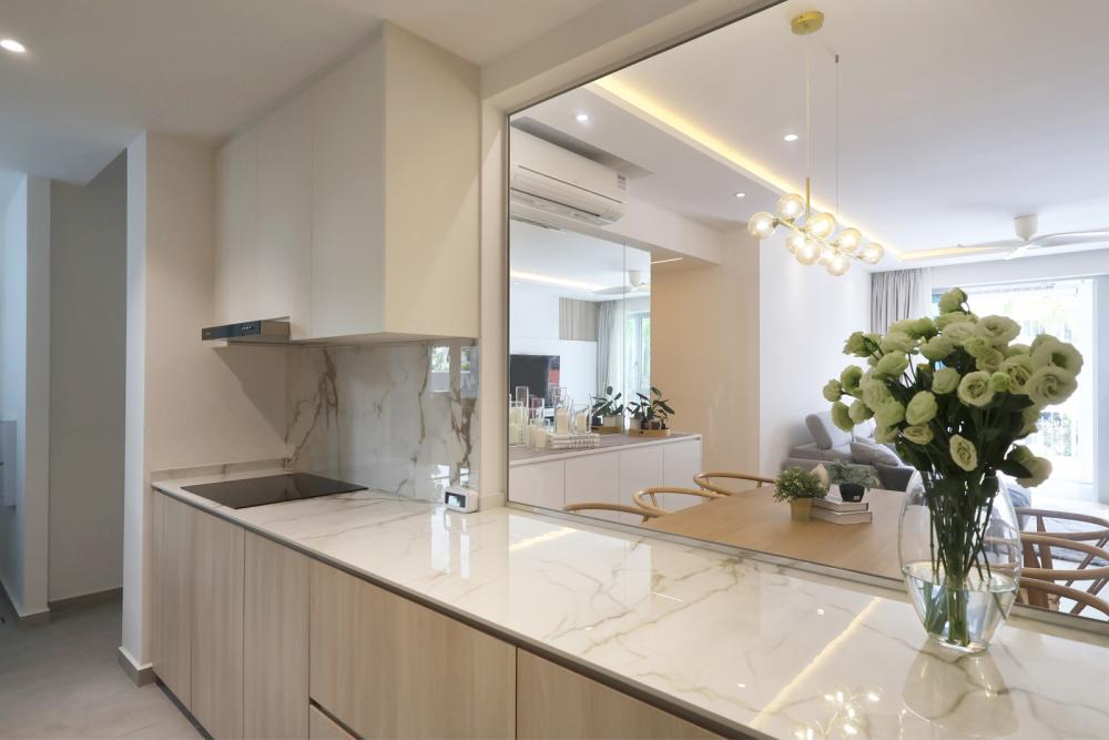 Scandinavian Kitchen with Kitchen Accessories and Kitchen Tap
