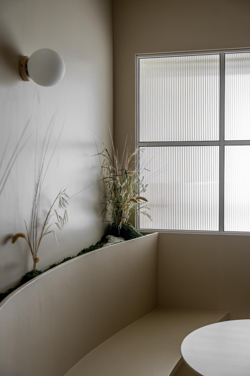 Scandinavian Living Room with Settee and Bay Window