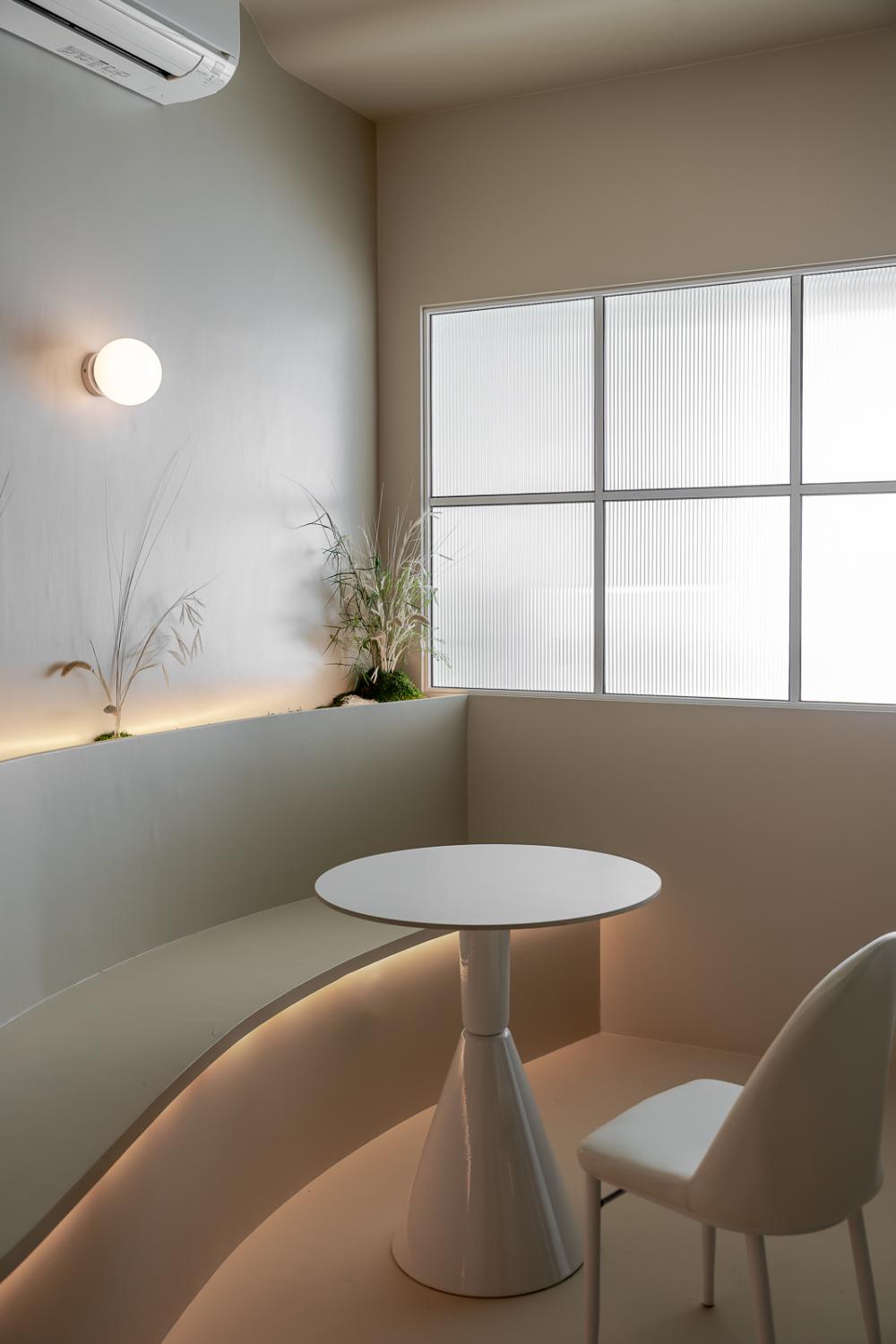 Scandinavian Hallway with Drop Light and Drop Ceiling