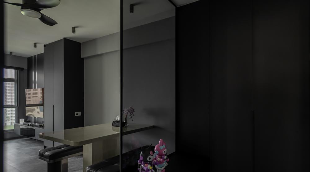 Modern Hallway with Settee and TV Console