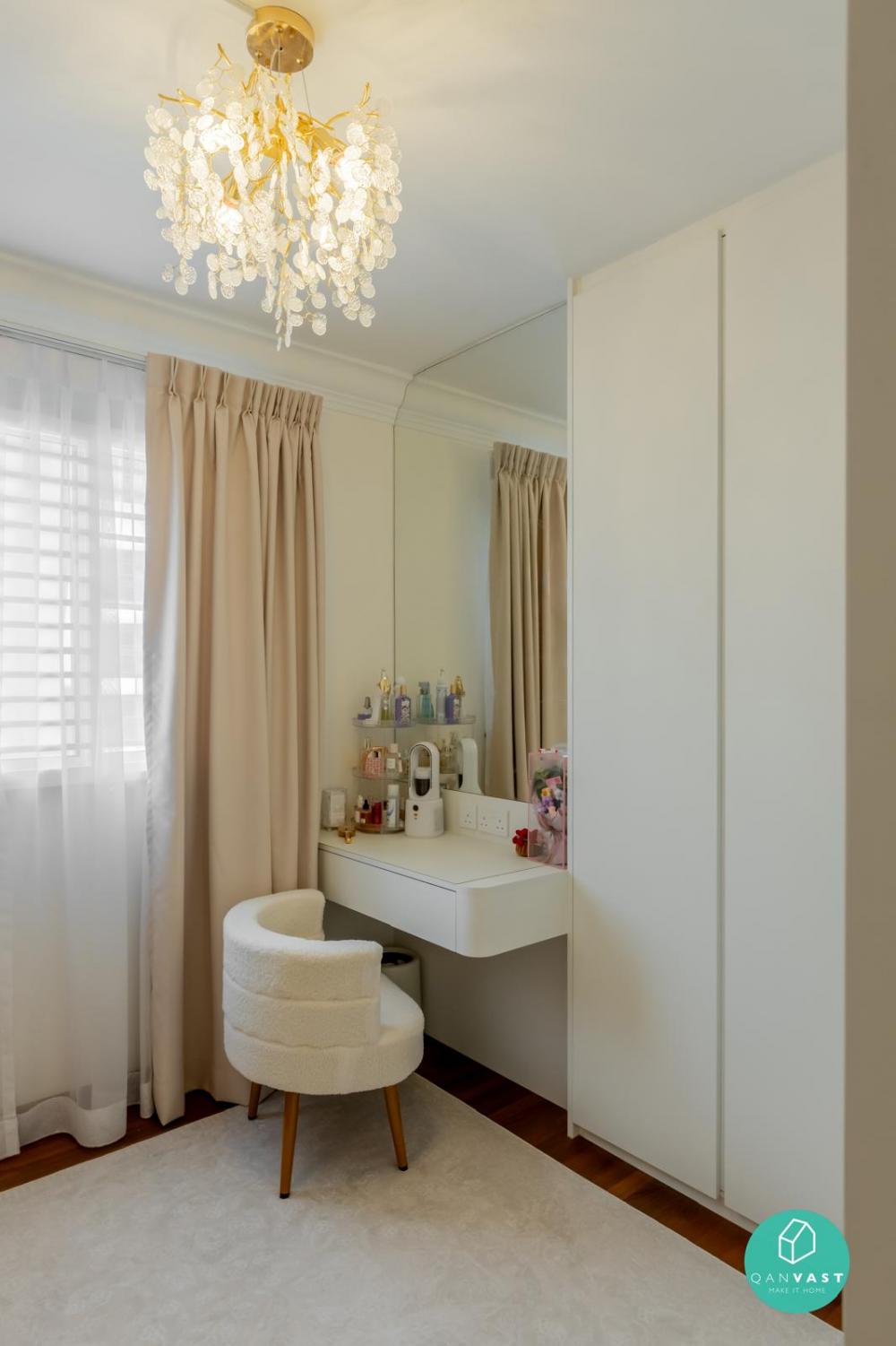 Vintage Bedroom with Wardrobe and Closet