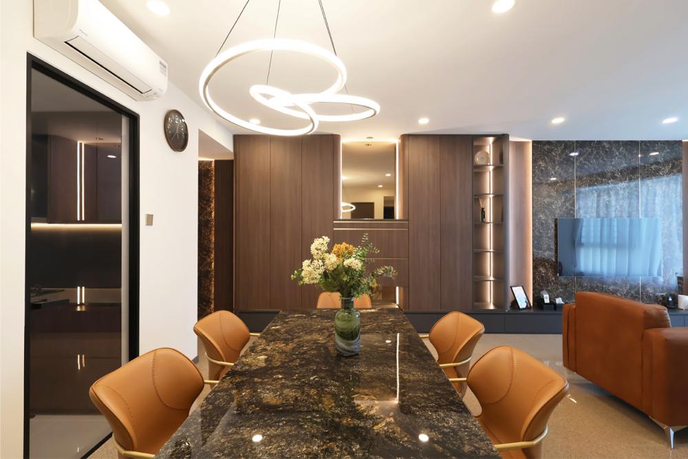 Modern Living Room with TV Console and Sofa