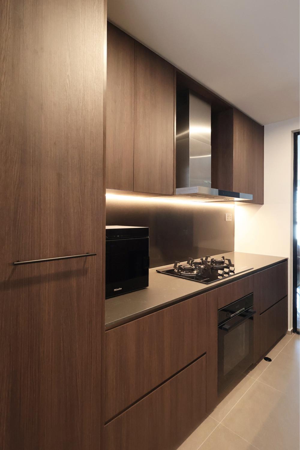 Modern Kitchen with Kitchen Window and Kitchen Accessories