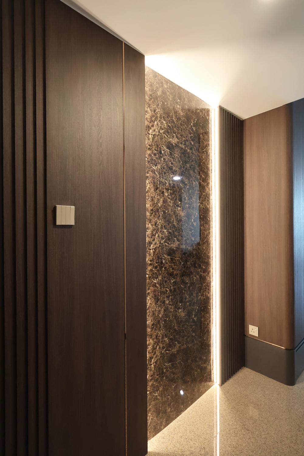 Modern Entryway with Doors and Wood Doors