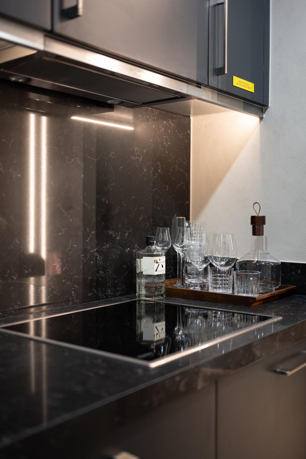 Modern Kitchen with Kitchen Island and Kitchen Accessories