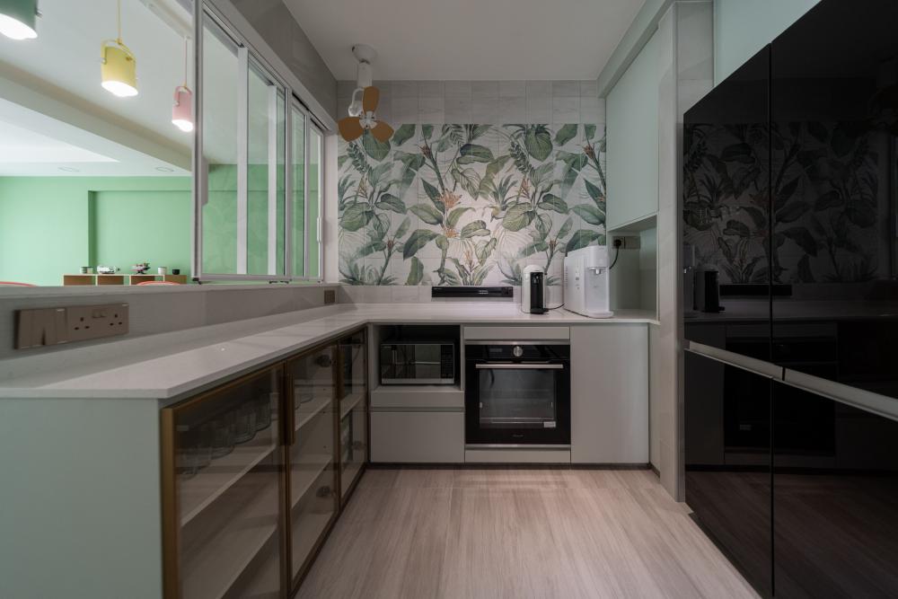 Country Kitchen with Kitchen Window and Kitchen Accessories