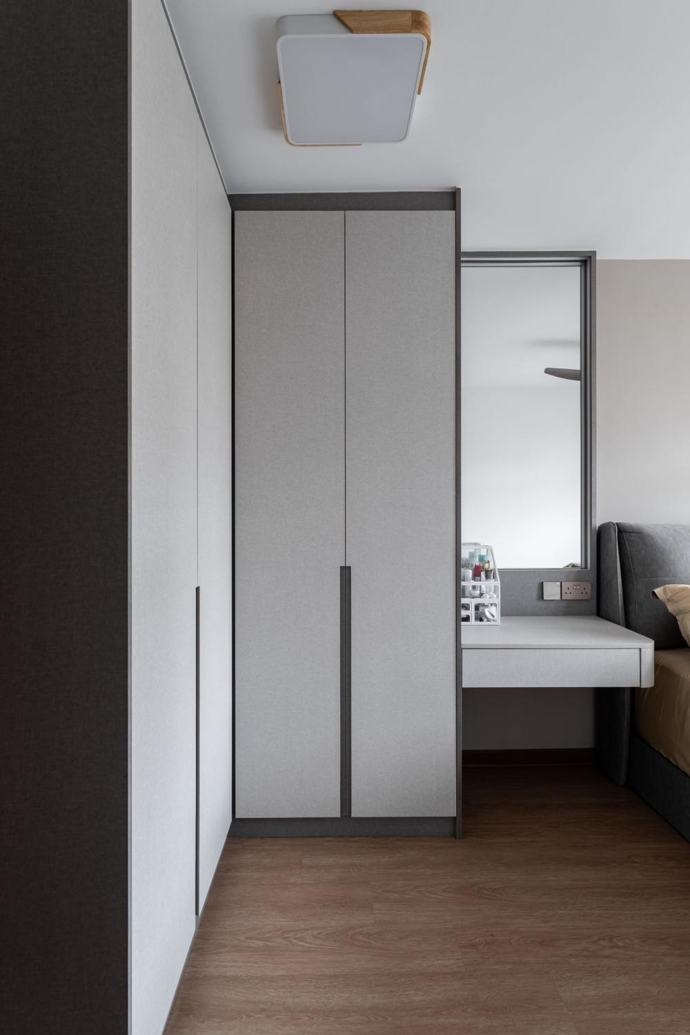 Modern Bedroom with Wardrobe and Dressing Table
