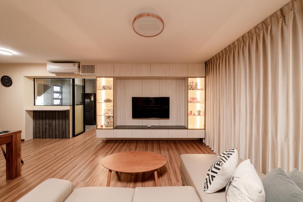 Modern Living Room with Sofa and Coffee Table