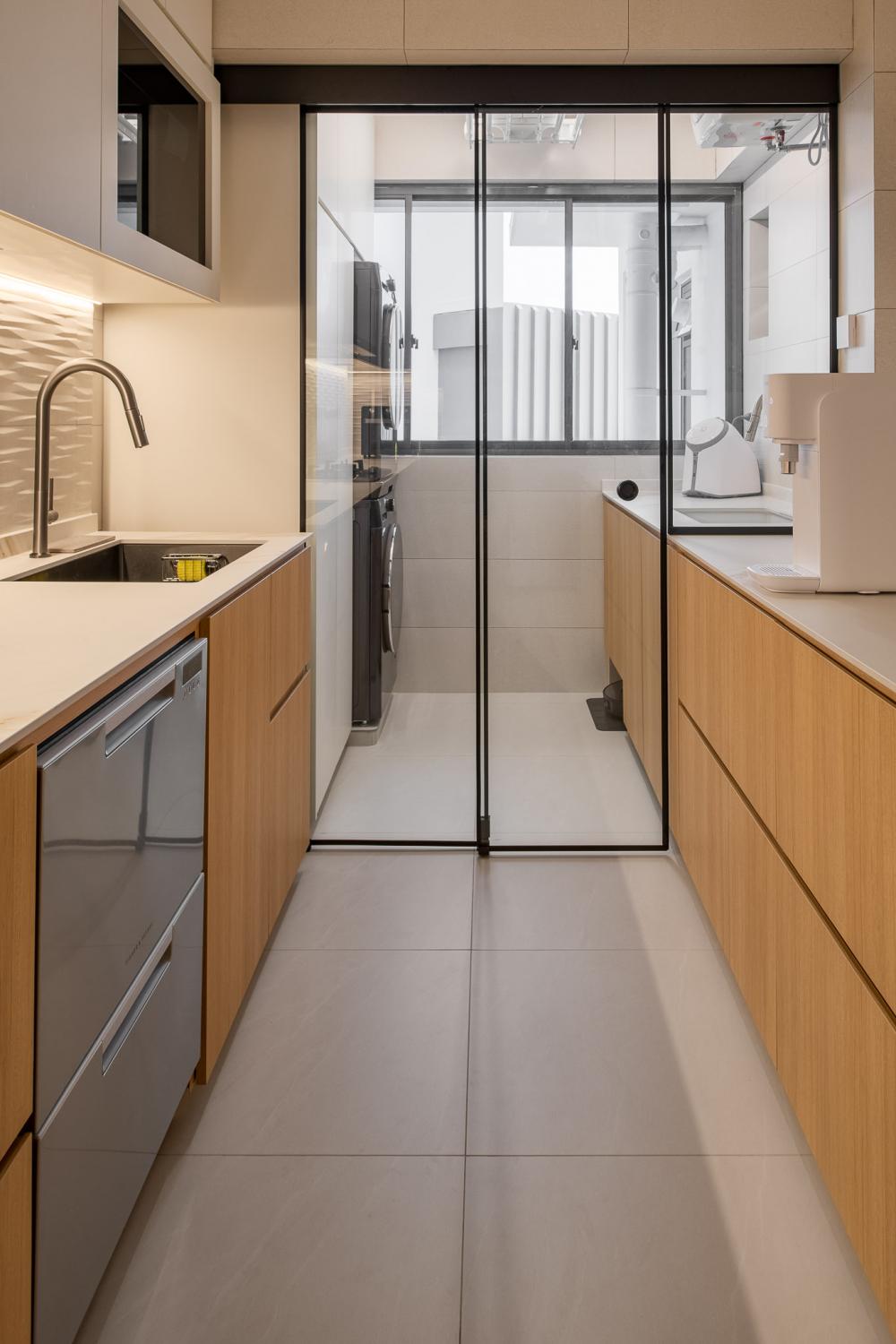 Scandinavian Kitchen with Kitchen Accessories and Kitchen Tap
