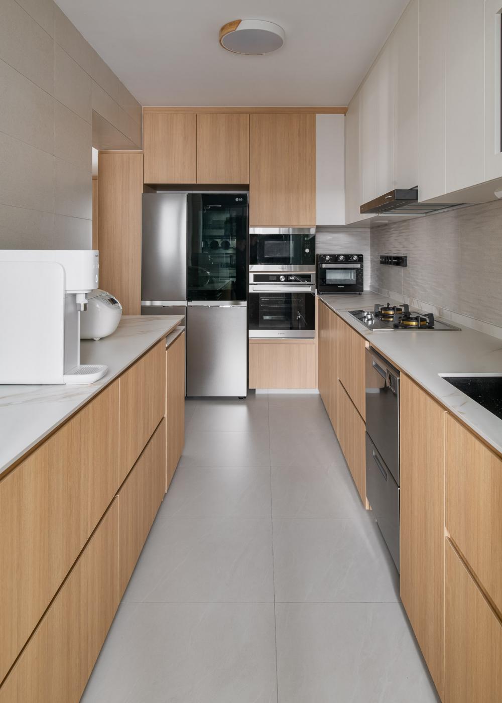 Scandinavian Kitchen with Kitchen Accessories and Kitchen Cabinets