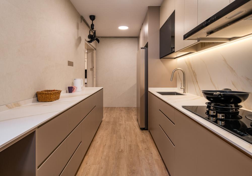 Modern Kitchen with Kitchen Accessories and Kitchen Tap