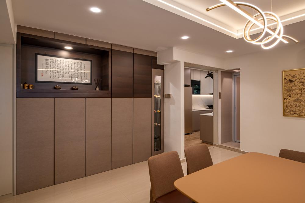 Modern Dining Room with Dining Table and Dining Chairs