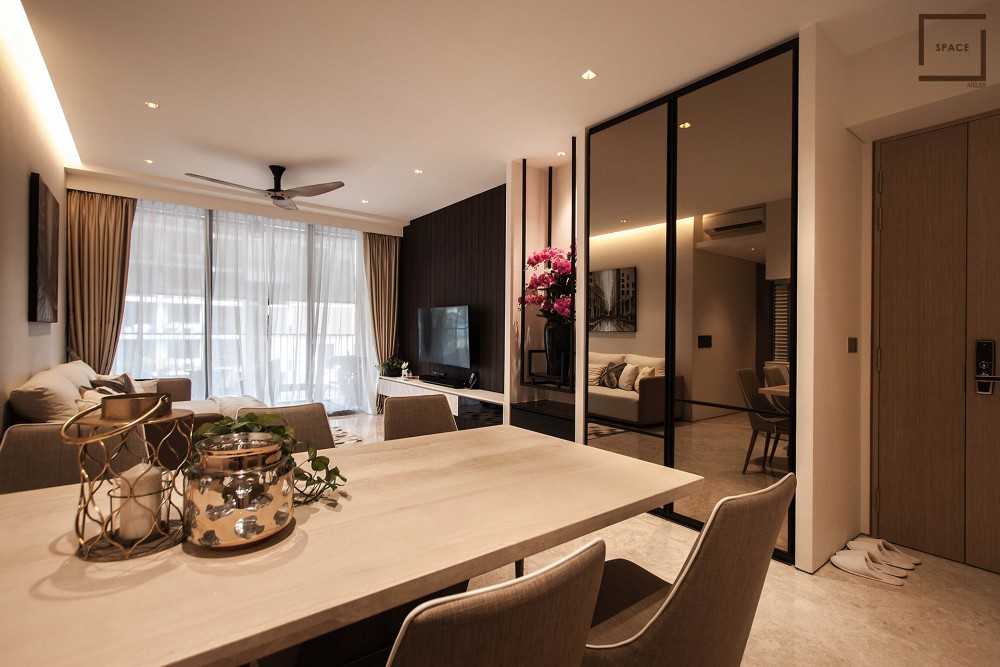 Modern Living Room with TV Console and Sofa