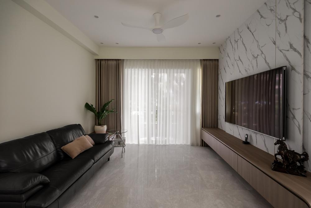Modern Living Room with Settee and Countertop