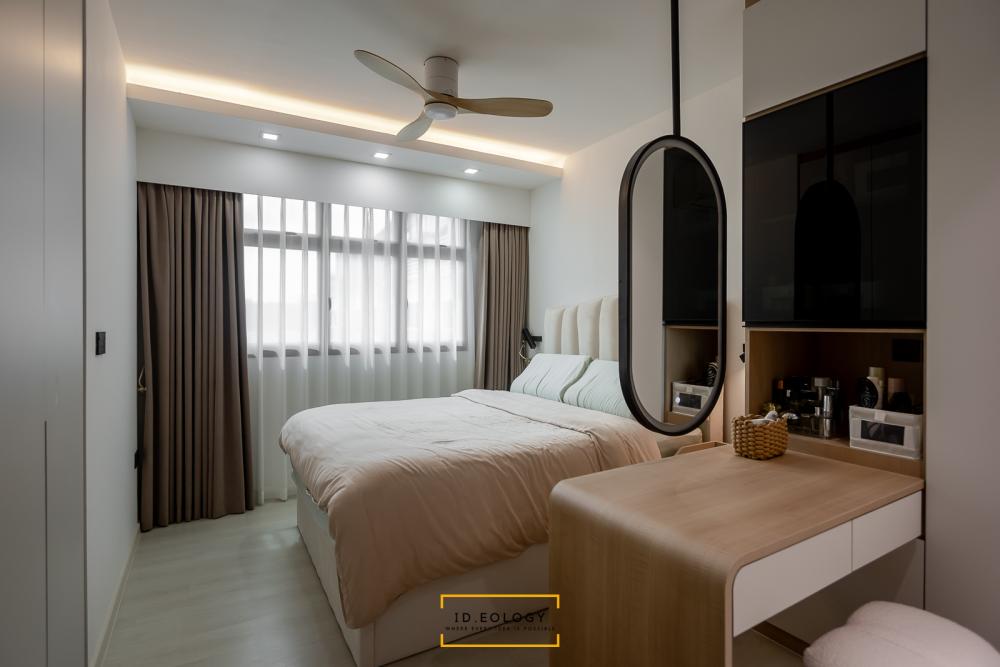 Contemporary Bedroom with Wardrobe and Sliding Wardrobe
