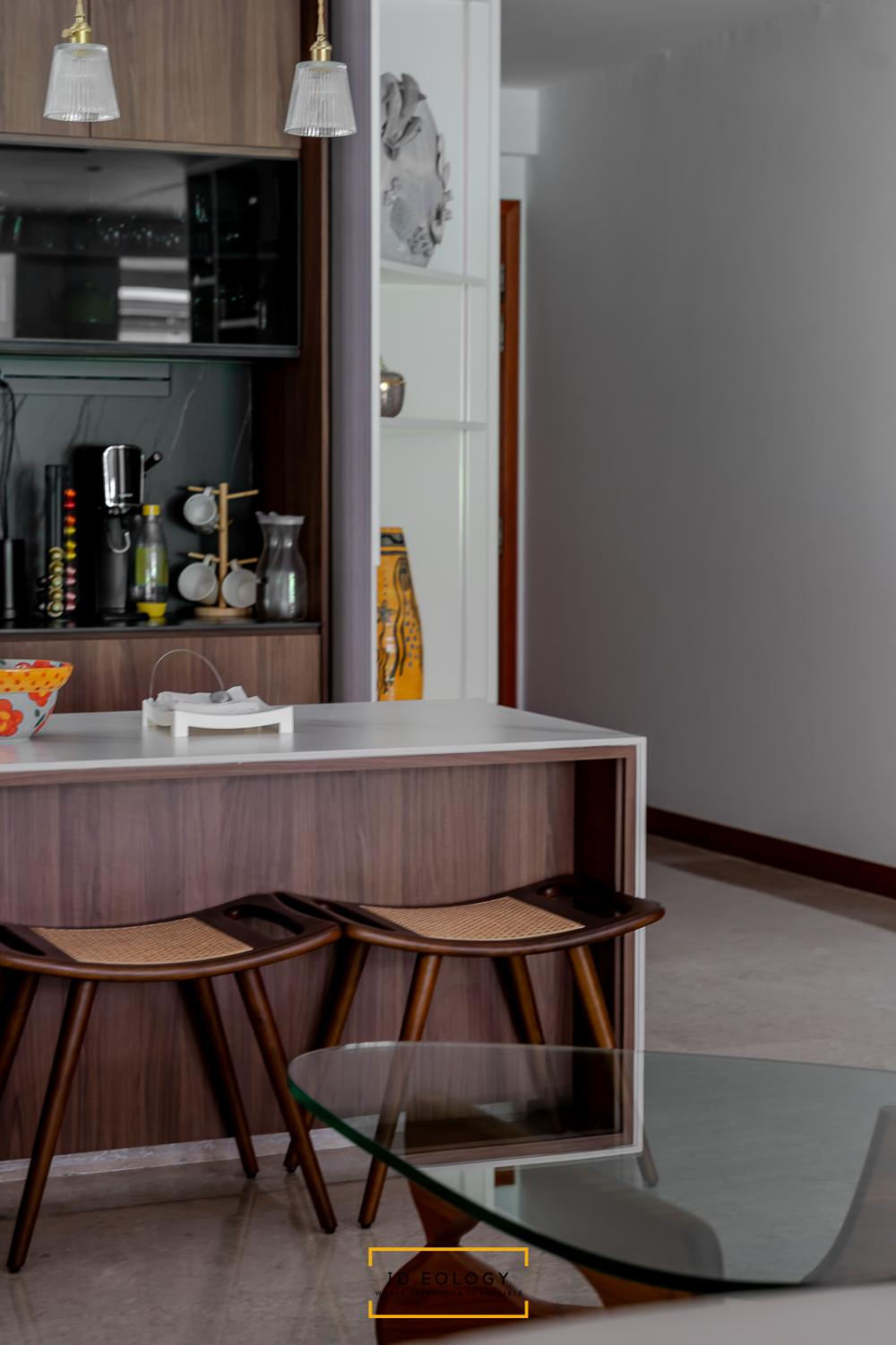 Contemporary Pantry with Console Table and Tableware