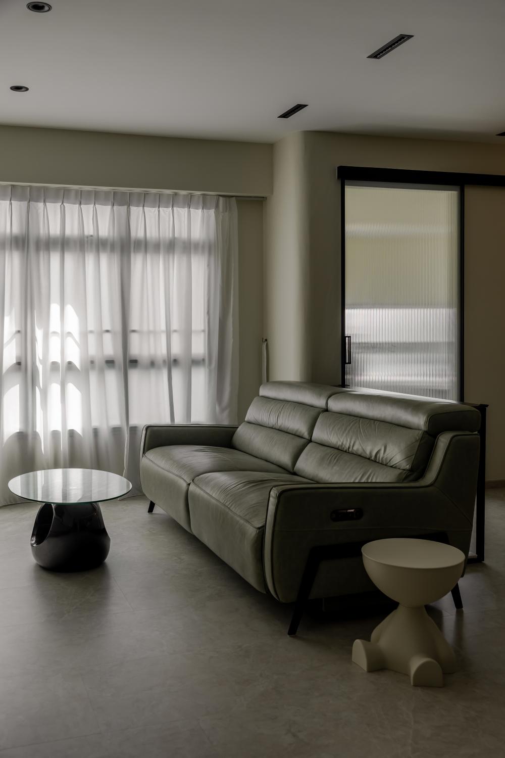 Minimalist Living Room with Sofa and Side Table