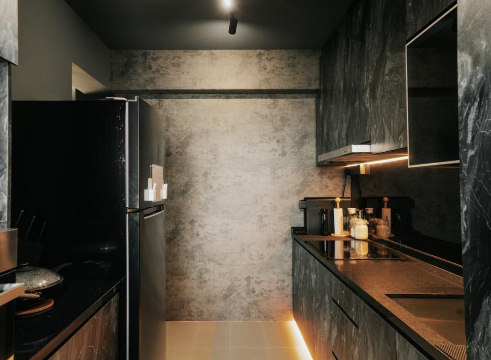 Modern Kitchen with Kitchen Island and Kitchen Accessories