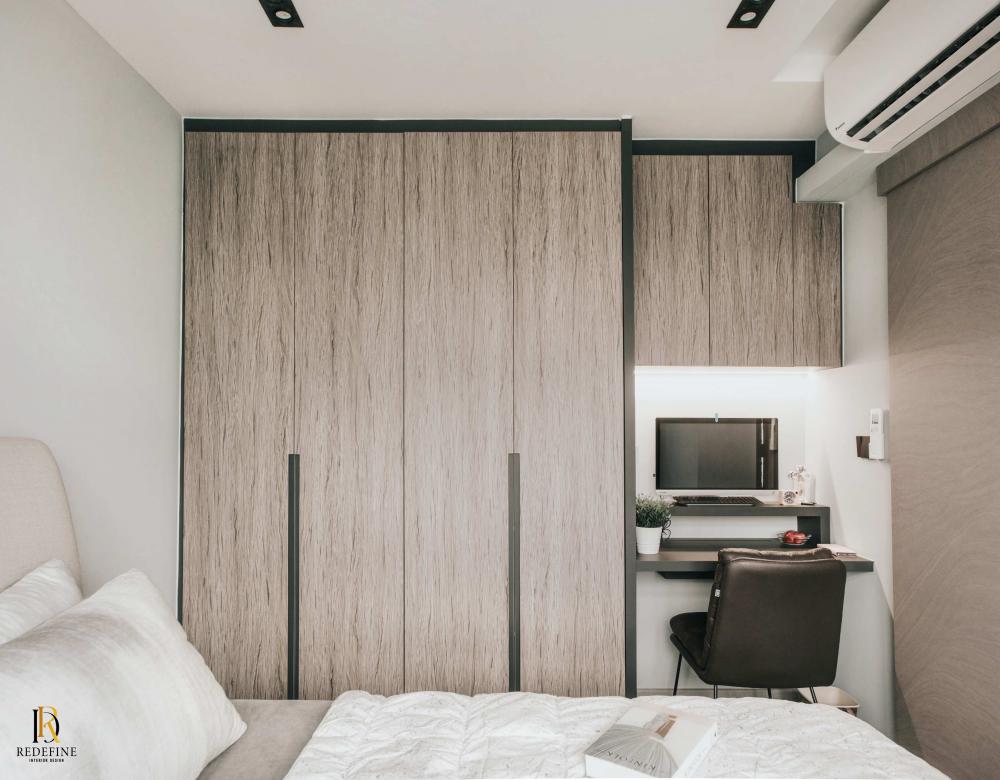 Modern Bedroom with Wardrobe and Dressing Table