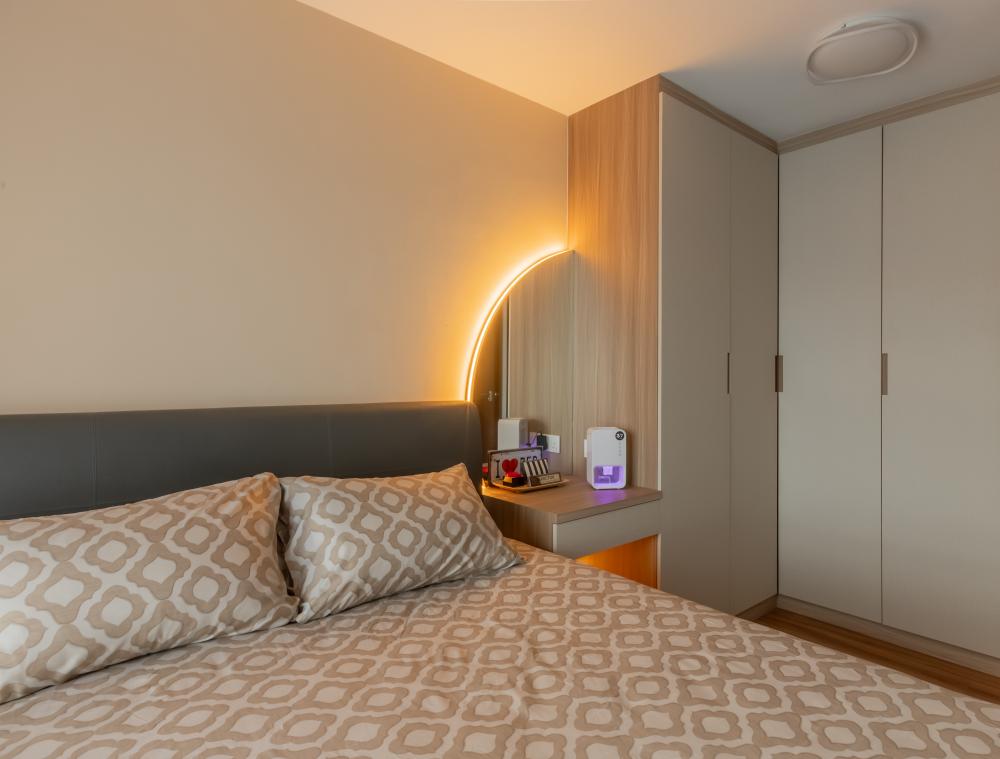 Modern Bedroom with Wardrobe and Dressing Table