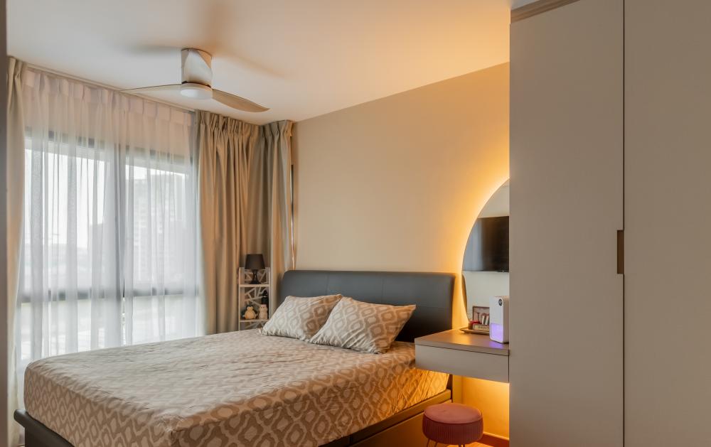 Modern Bedroom with Closet and Bedroom Dresser