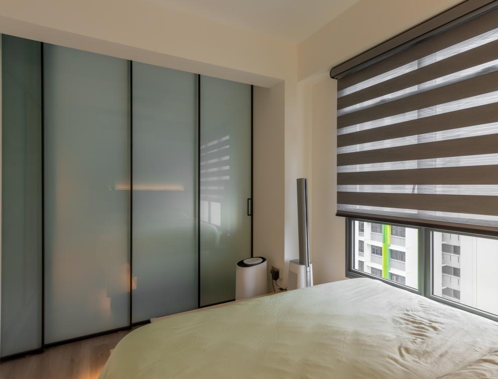 Scandinavian Bedroom with Wardrobe and Sliding Wardrobe