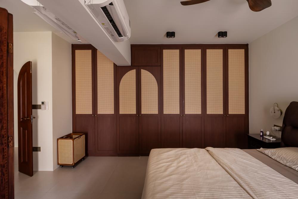 Vintage Bedroom with Wardrobe and Closet