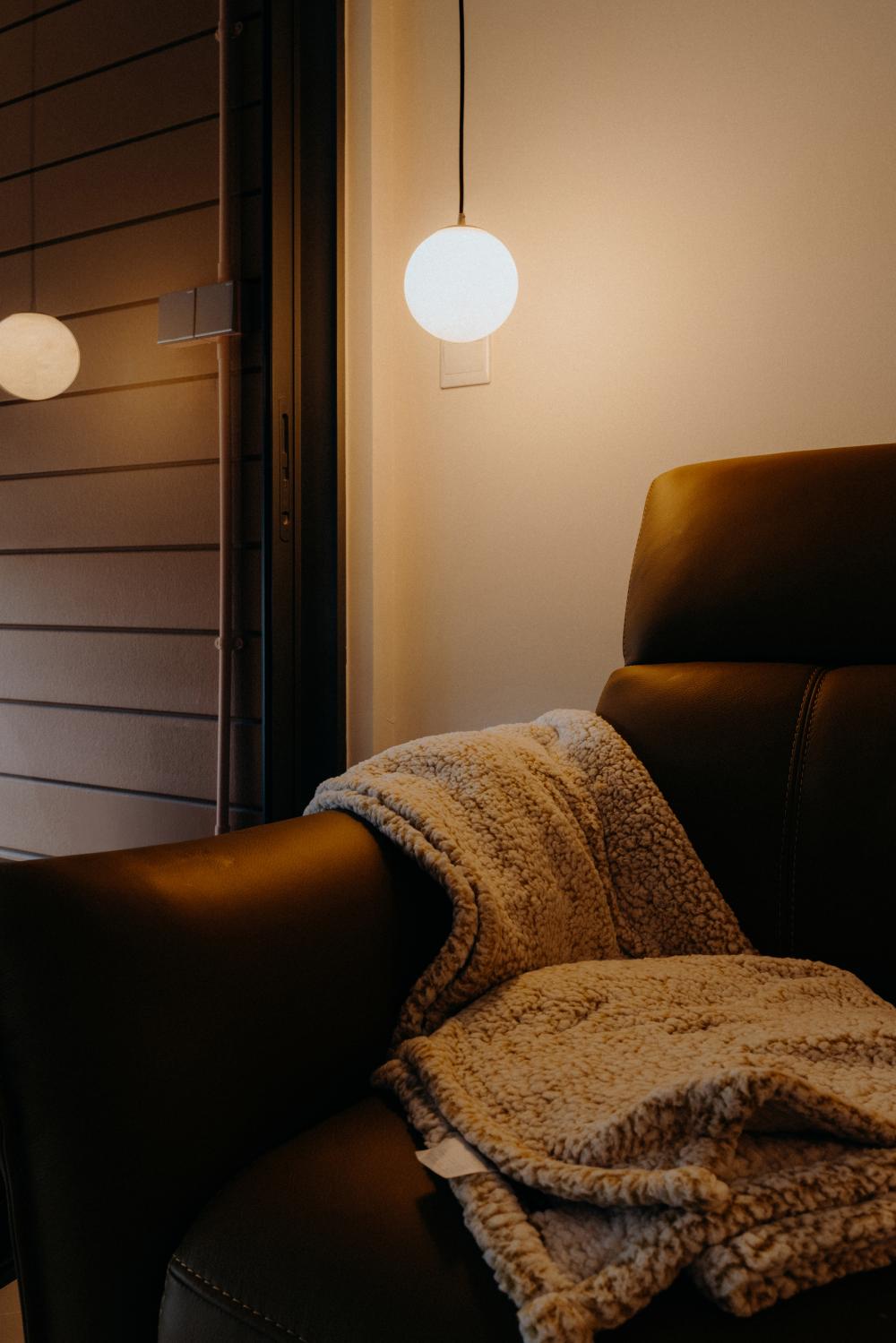 Modern Living Room with Sofa and Lighting