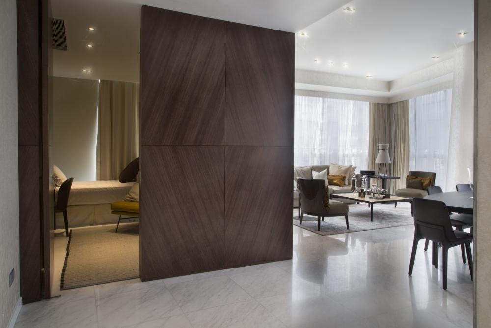Contemporary Hallway with Artwork and Paintings