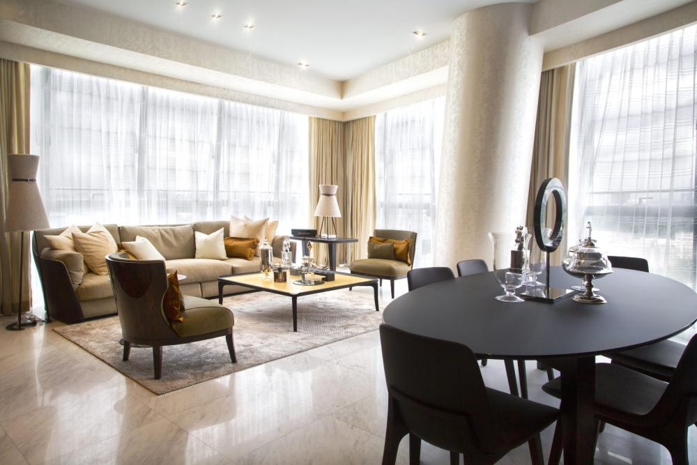 Contemporary Living Room with Sofa and Coffee Table