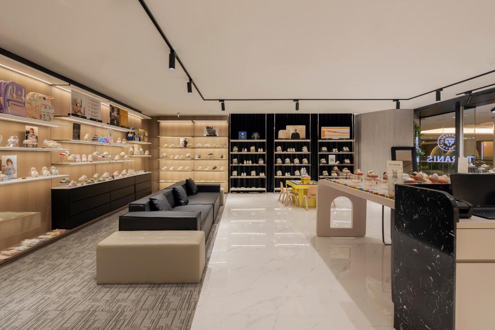 Modern Retail with Wall Shelves and Shelving Units