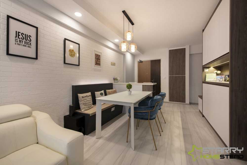 Scandinavian Dining Room with Dining Table and Dining Chairs