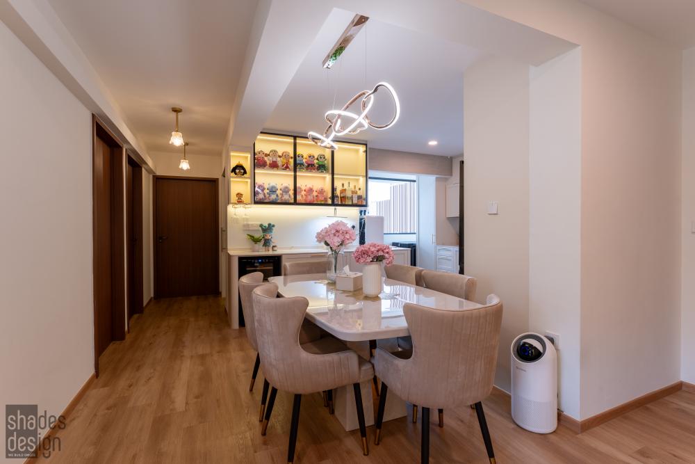 Modern Dining Room with Dining Table and Dining Chairs