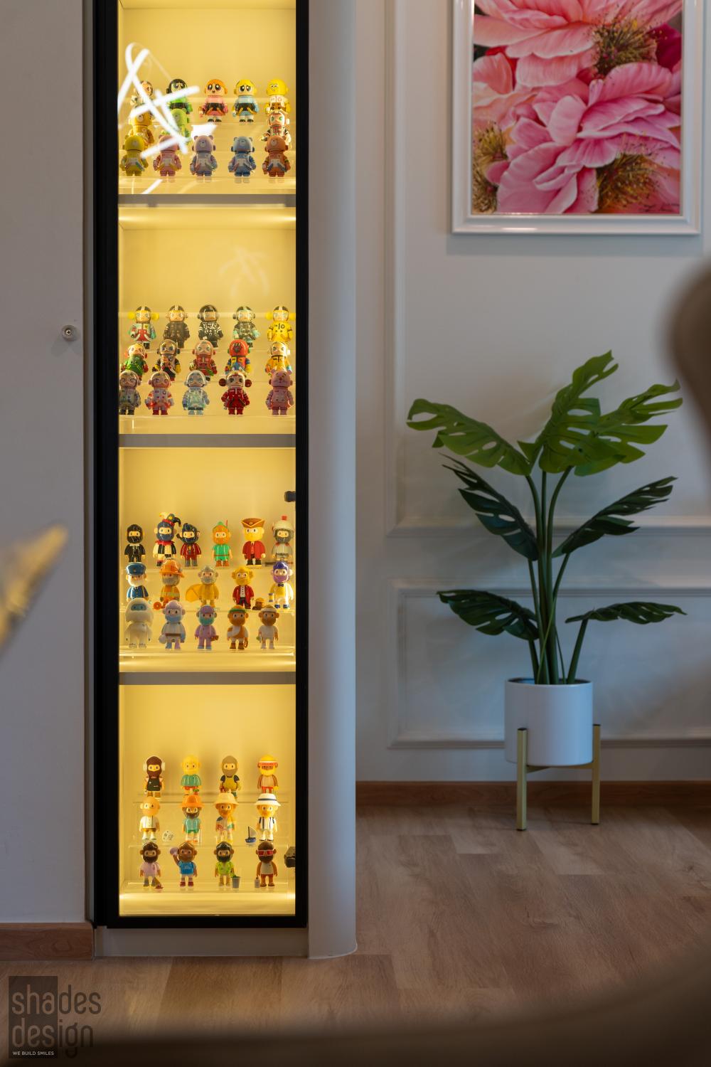 Modern Foyer with Artwork and Console Table