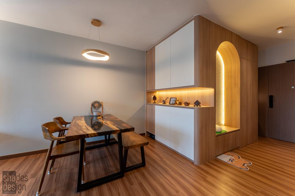 Scandinavian Foyer with Settee and Sofa