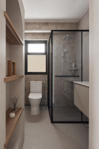 Modern Bathroom at Punggol Point Crown