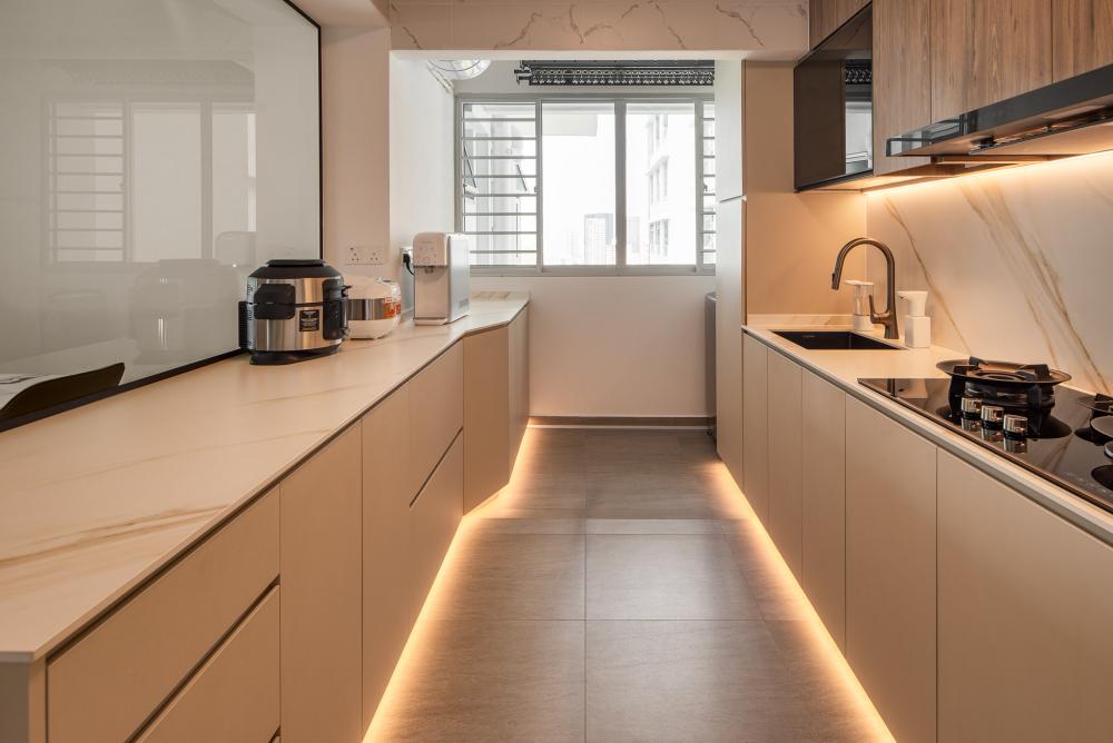 Modern Kitchen with Kitchen Accessories and Kitchen Tap