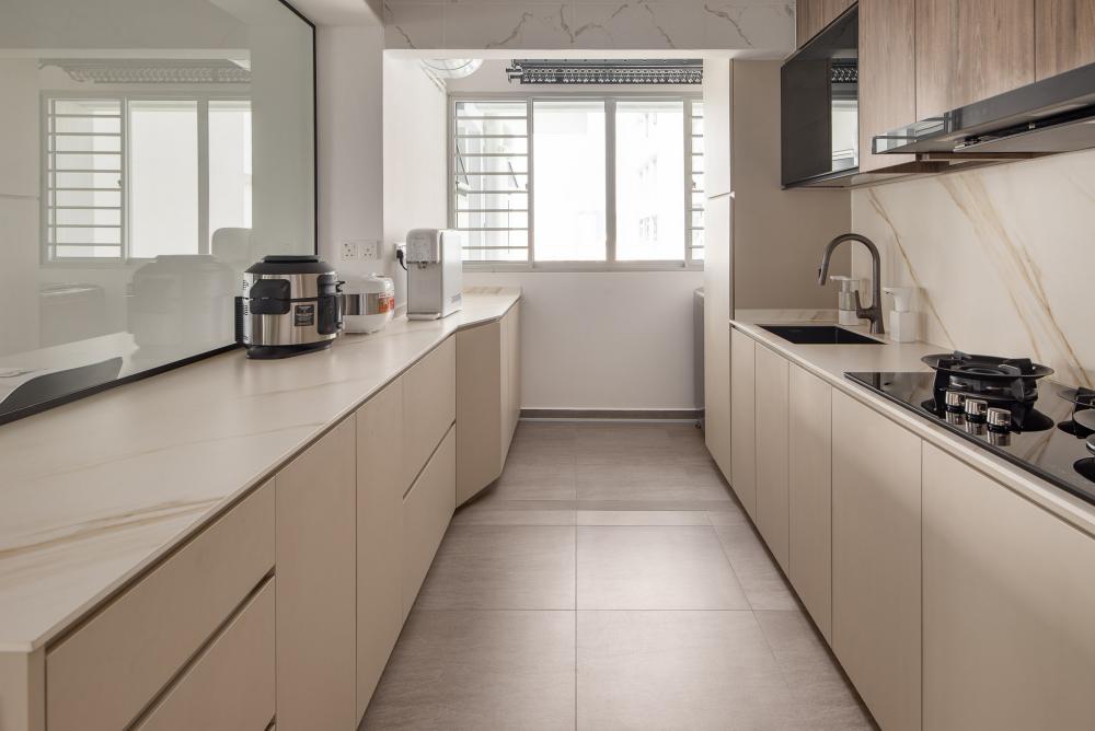 Modern Kitchen with Kitchen Accessories and Kitchen Tap
