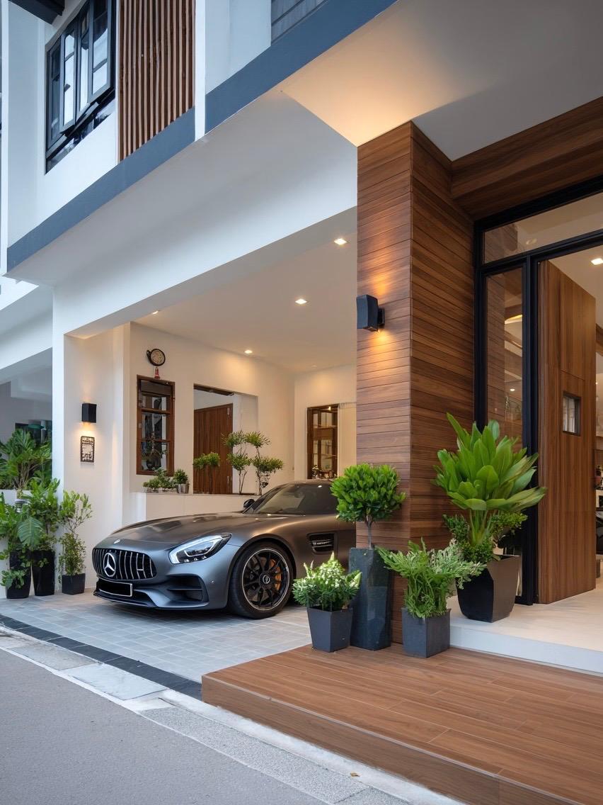 Contemporary Outdoor with Outdoor Lighting and Outdoor Organising