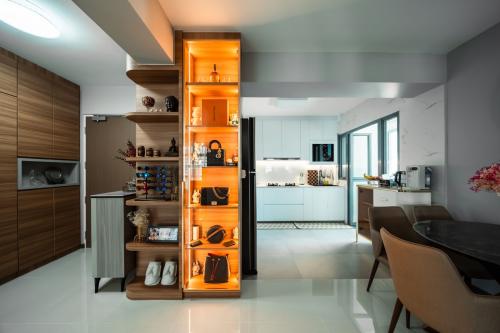 Contemporary New 4-Room HDB by Design Crafters Initial