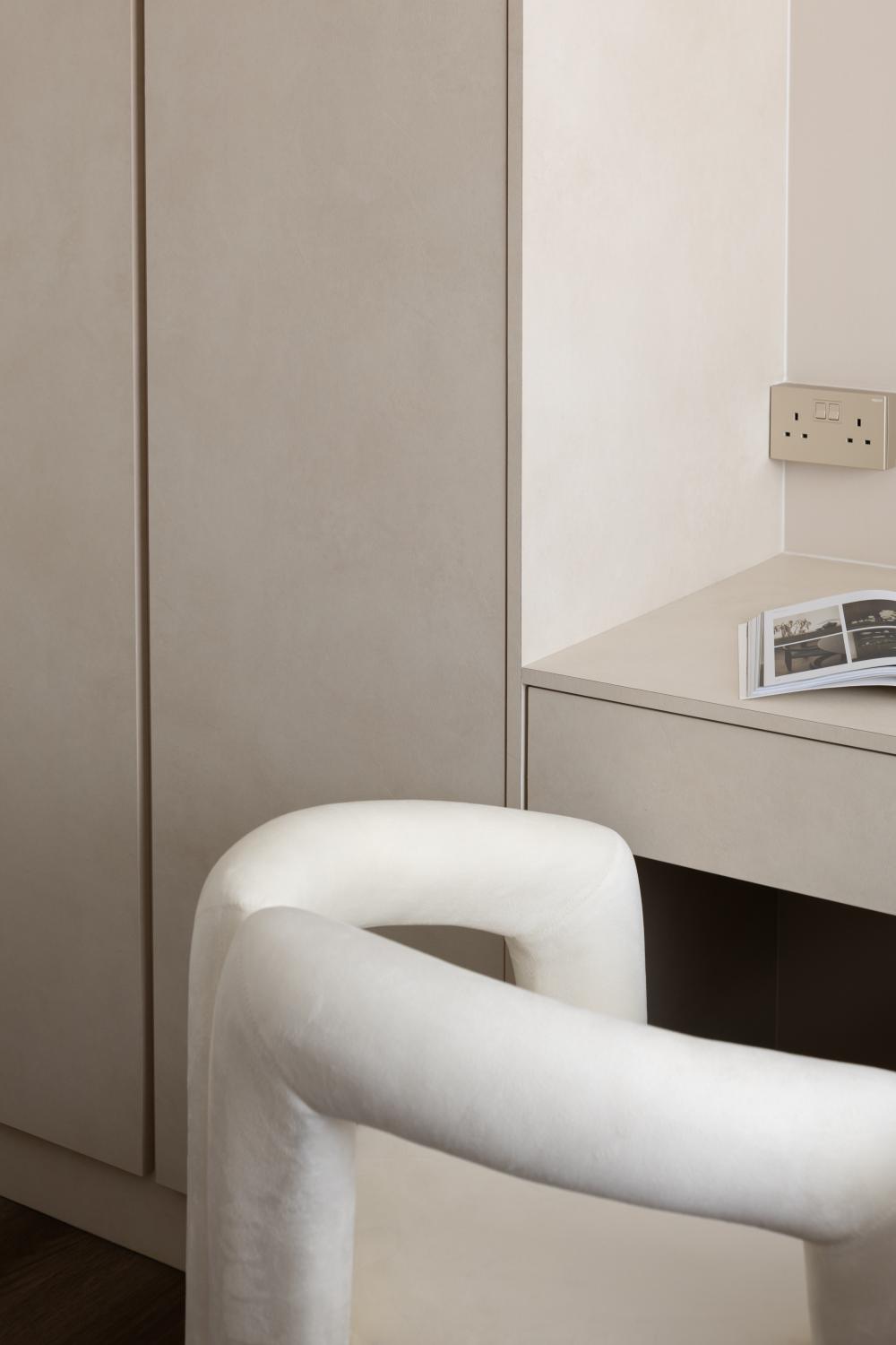 Minimalist Bedroom with Bedroom Dresser and Dressing Table