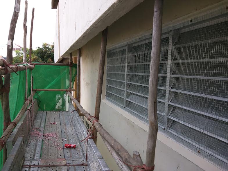 Asian Outdoor with Trellis and Canopy