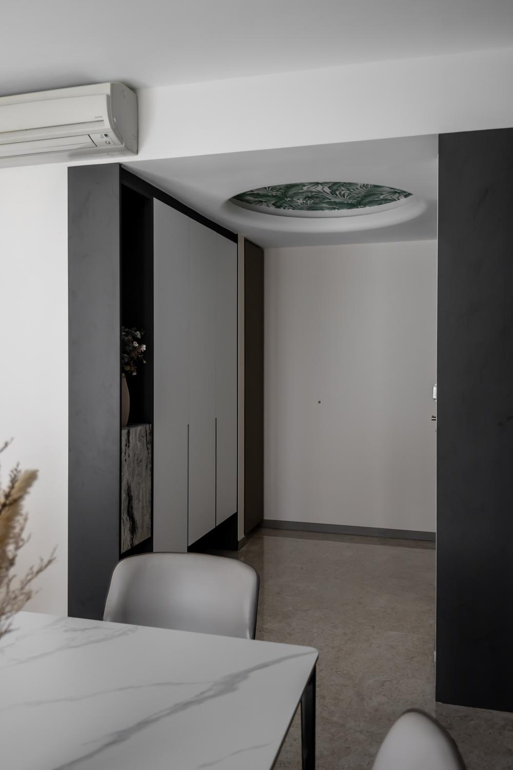 Modern Entryway with Small Storage and Shoe Cabinets